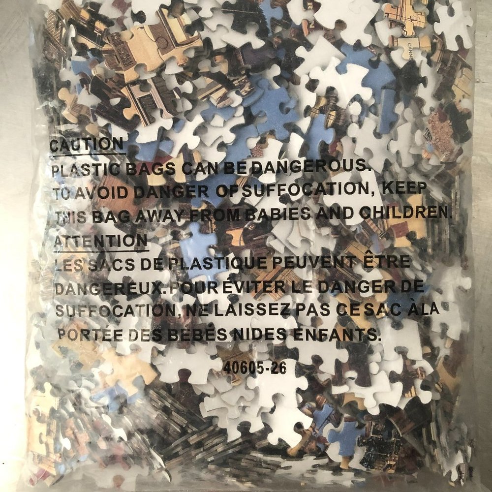 Jigsaw Puzzle Sealed Bag No Box 750-1000 Pieces with NO Picture or Box 40605-26